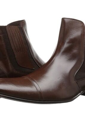 Massimo Matteo Brown Leather Chukka Boots